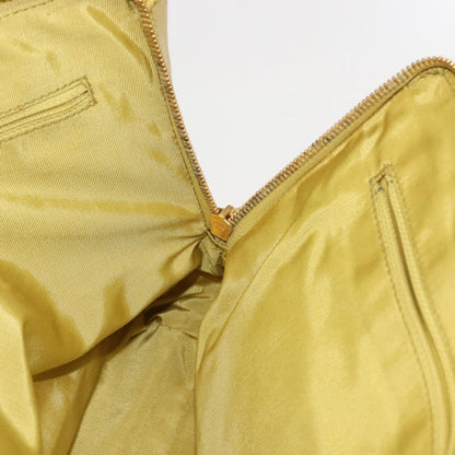 Chanel Vintage Logo Chain Tote Caviar, YELLOW, LEATHER, Tote bag