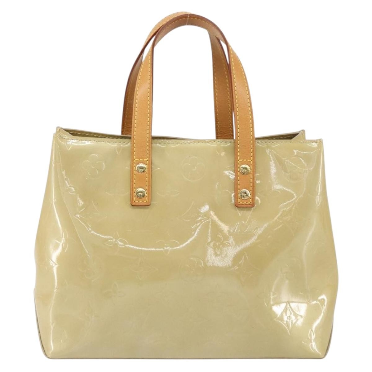 Louis Vuitton Reade Handbag Monogram Vernis, BEIGE, PATENT_LEATHER, Handbag