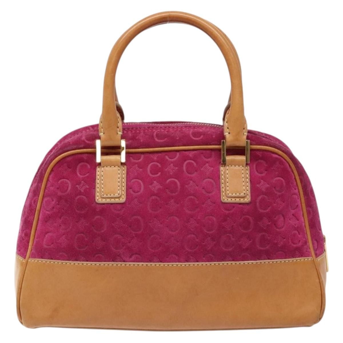 Celine Vintage Macadam Handbag C Macadam Suede, PURPLE, SUEDE, Handbag