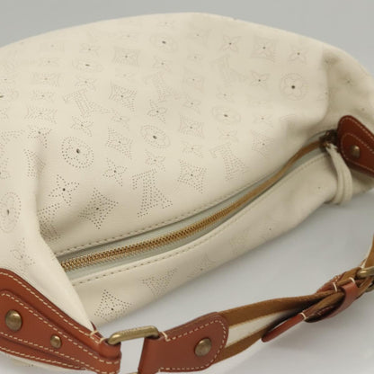 Louis Vuitton Onatah Hobo Mahina Leather, BEIGE, LEATHER, Shoulder bag