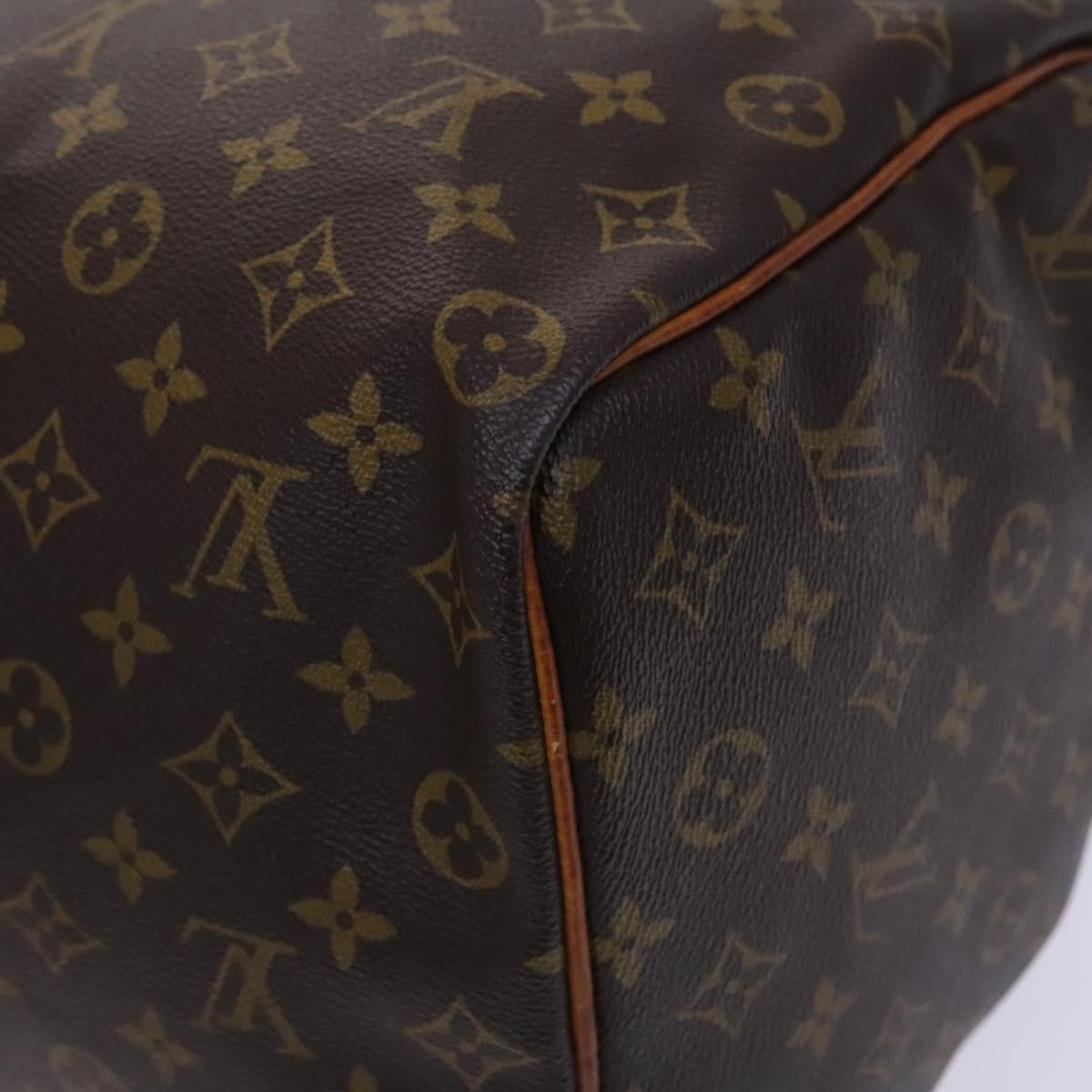 Louis Vuitton Keepall Bag Monogram Canvas, BROWN, CANVAS, Travel bag