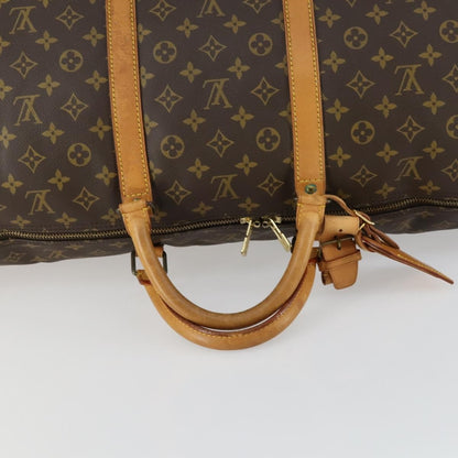 Louis Vuitton Keepall Bag Monogram Canvas, BROWN, CANVAS, Travel bag
