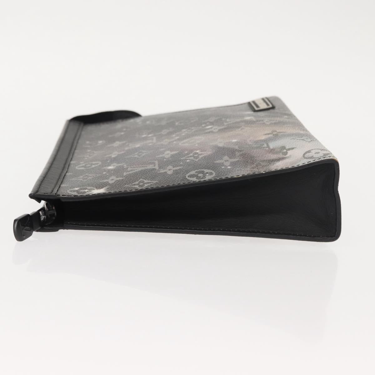 Louis Vuitton Pochette Voyage Monogram Eclipse Canvas, GRAY, CANVAS, Clutche & pouche