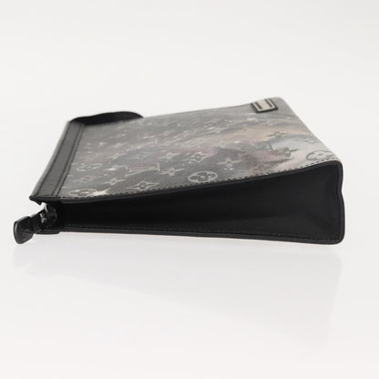 Louis Vuitton Pochette Voyage Monogram Eclipse Canvas, GRAY, CANVAS, Clutche & pouche