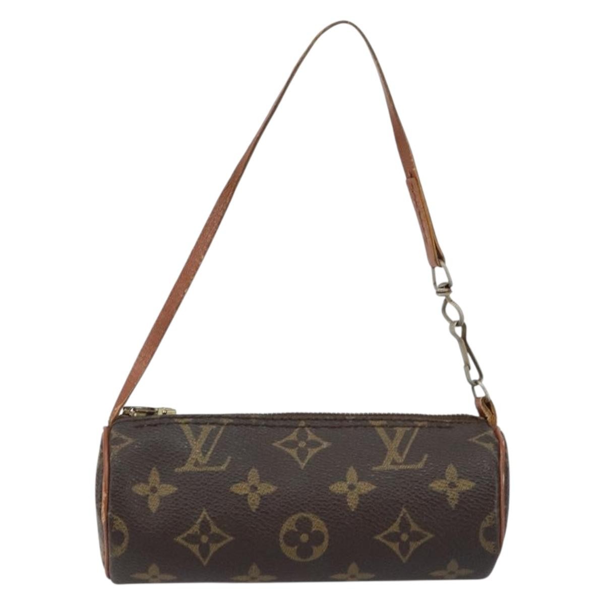 Louis Vuitton Papillon Pochette Monogram Canvas, BROWN, CANVAS, Clutche & pouche