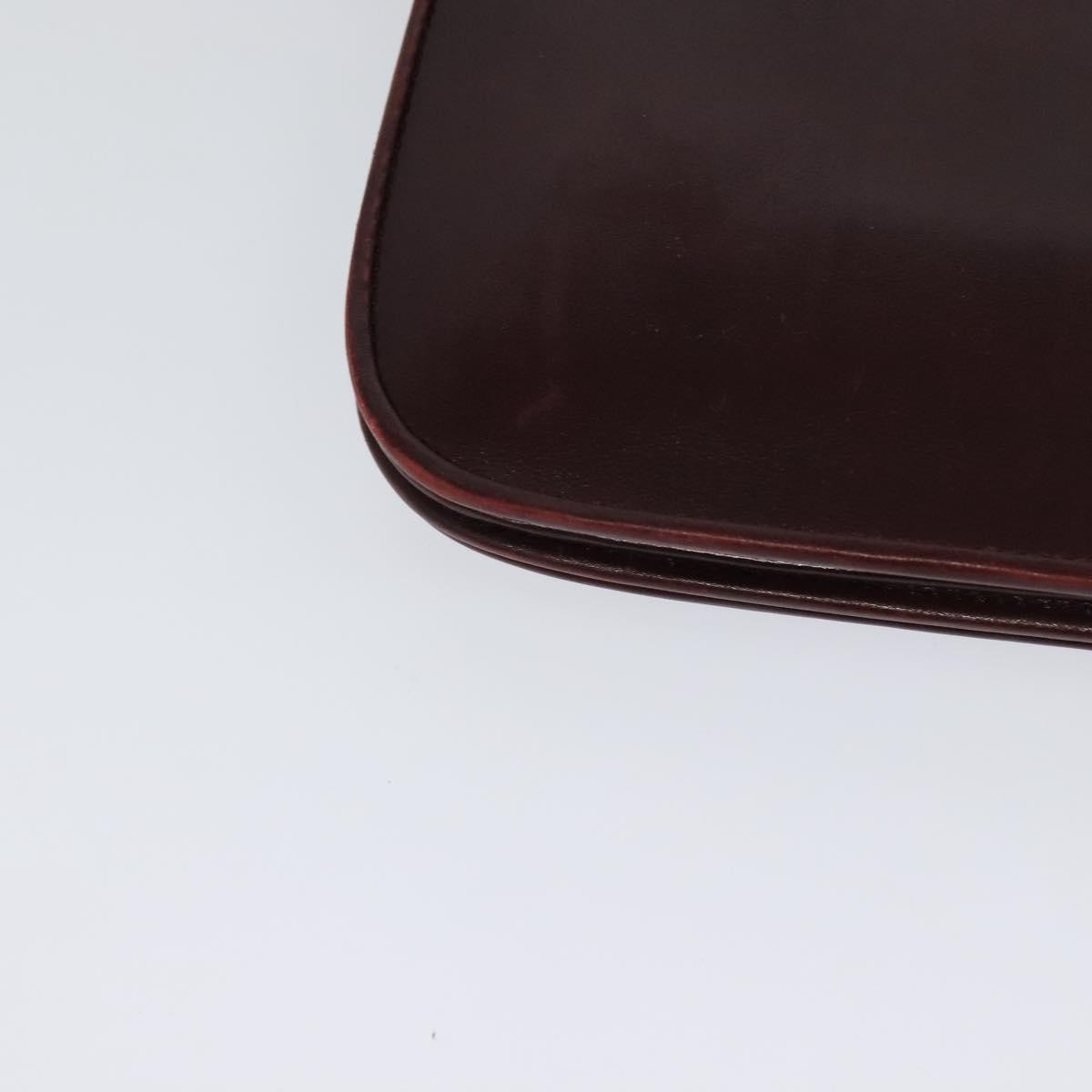 Bally Vintage Shoulder Bag Leather, Burgundy, Leather, Shoulder Bag