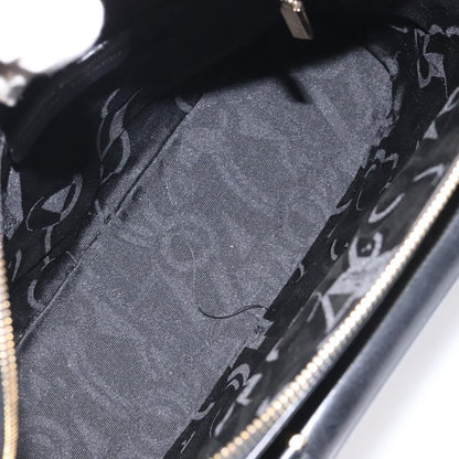 Salvatore Ferragamo Vintage Zip Handbag Leather, BLACK, LEATHER, Handbag