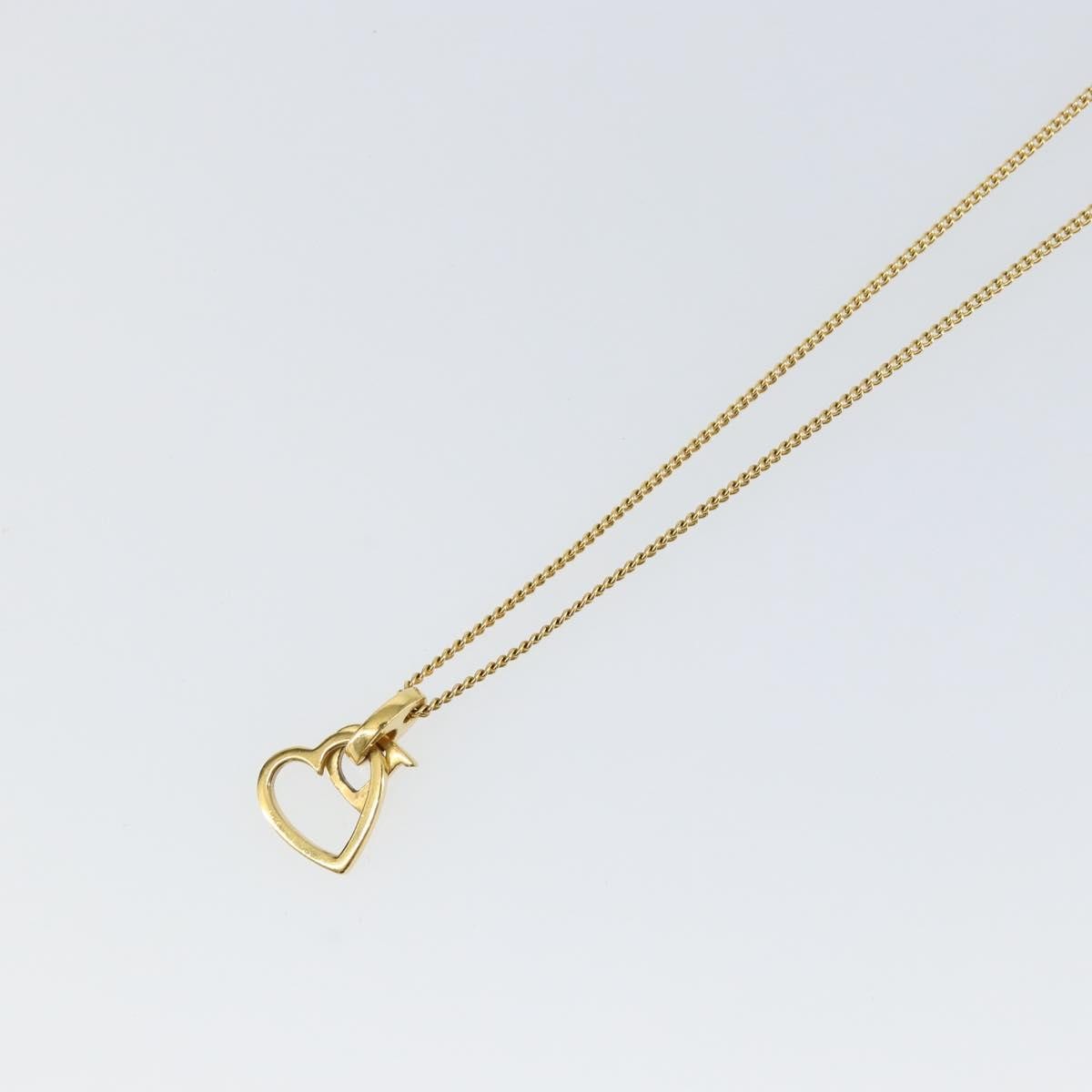 Christian Dior CD Heart Necklace Metal, GOLD, METAL, Necklace