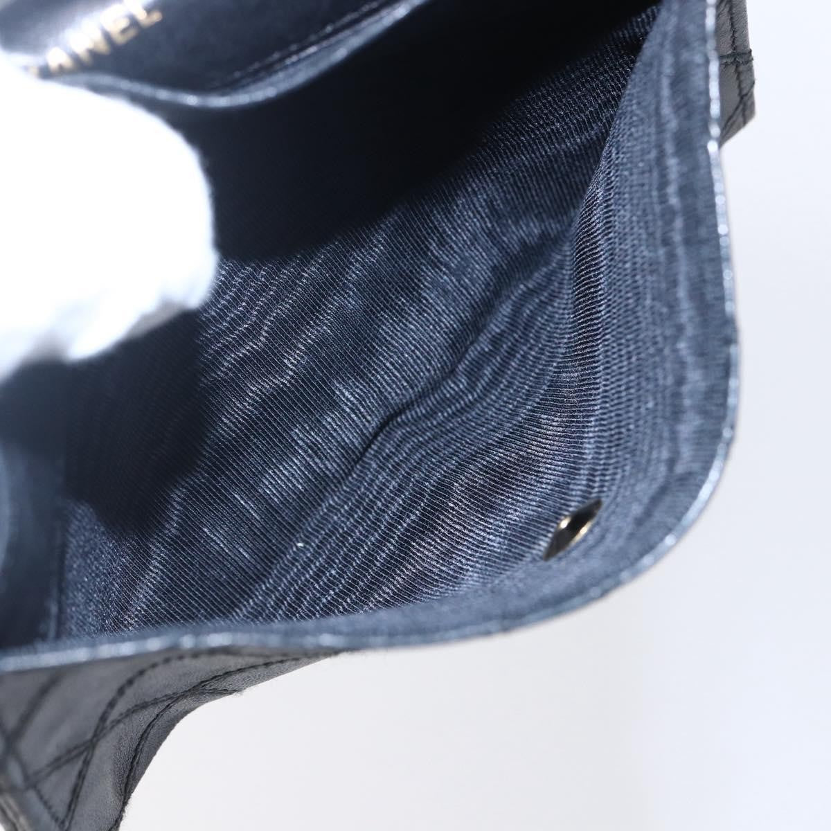 Chanel Vintage CC Flap Wallet Leather, BLACK, LEATHER, Wallets