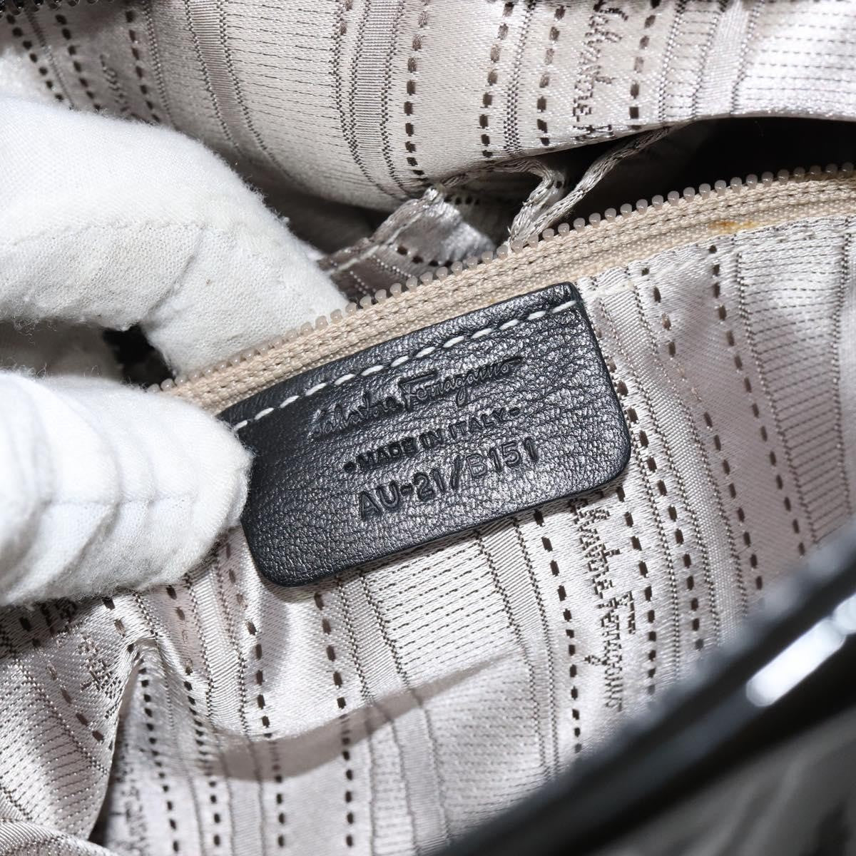 Salvatore Ferragamo Vintage Tote bag Patent Leather, BLACK, PATENT_LEATHER, Tote bag