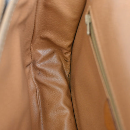 Celine Macadam Shoulder Bag Canvas, BROWN, CANVAS, Shoulder bag