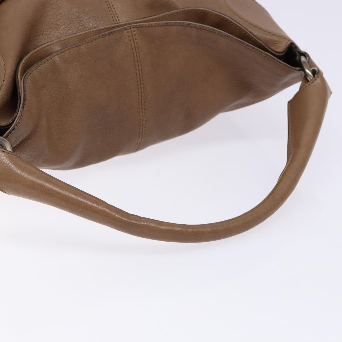 Salvatore Ferragamo Vintage Handbag Leather, BROWN, LEATHER, Handbag