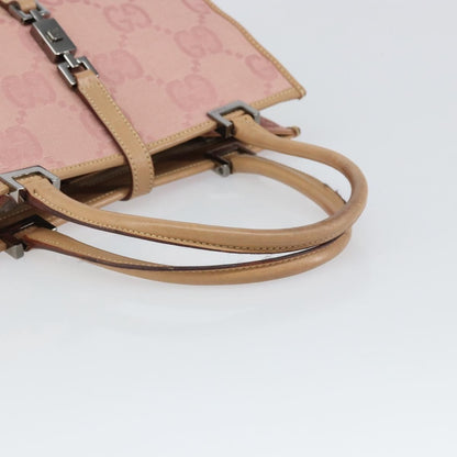 Gucci Vintage Jackie Handbag Canvas, PINK, CANVAS, Handbag