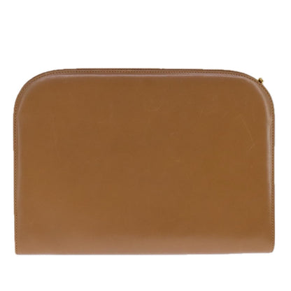 Salvatore Ferragamo Vintage Gancini Chain Shoulder Bag Leather, BEIGE, LEATHER, Shoulder bag