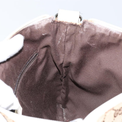 Gucci Zip Messenger GG Canvas with Perforated Leather, BEIGE, CANVAS, Shoulder bag