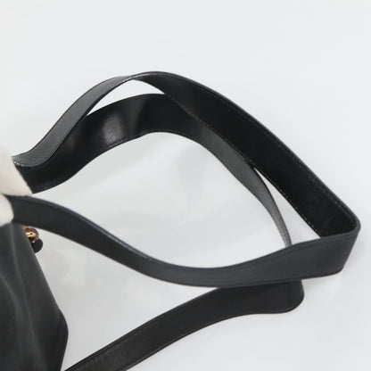 Gucci Vintage Bamboo Backpack Leather, BLACK, LEATHER, Backpack