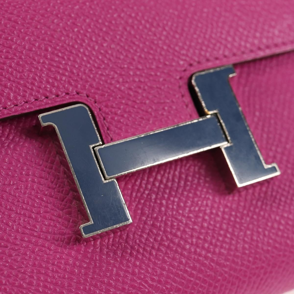 Hermes Constance Slim Wallet Epsom, PURPLE, LEATHER, Wallets