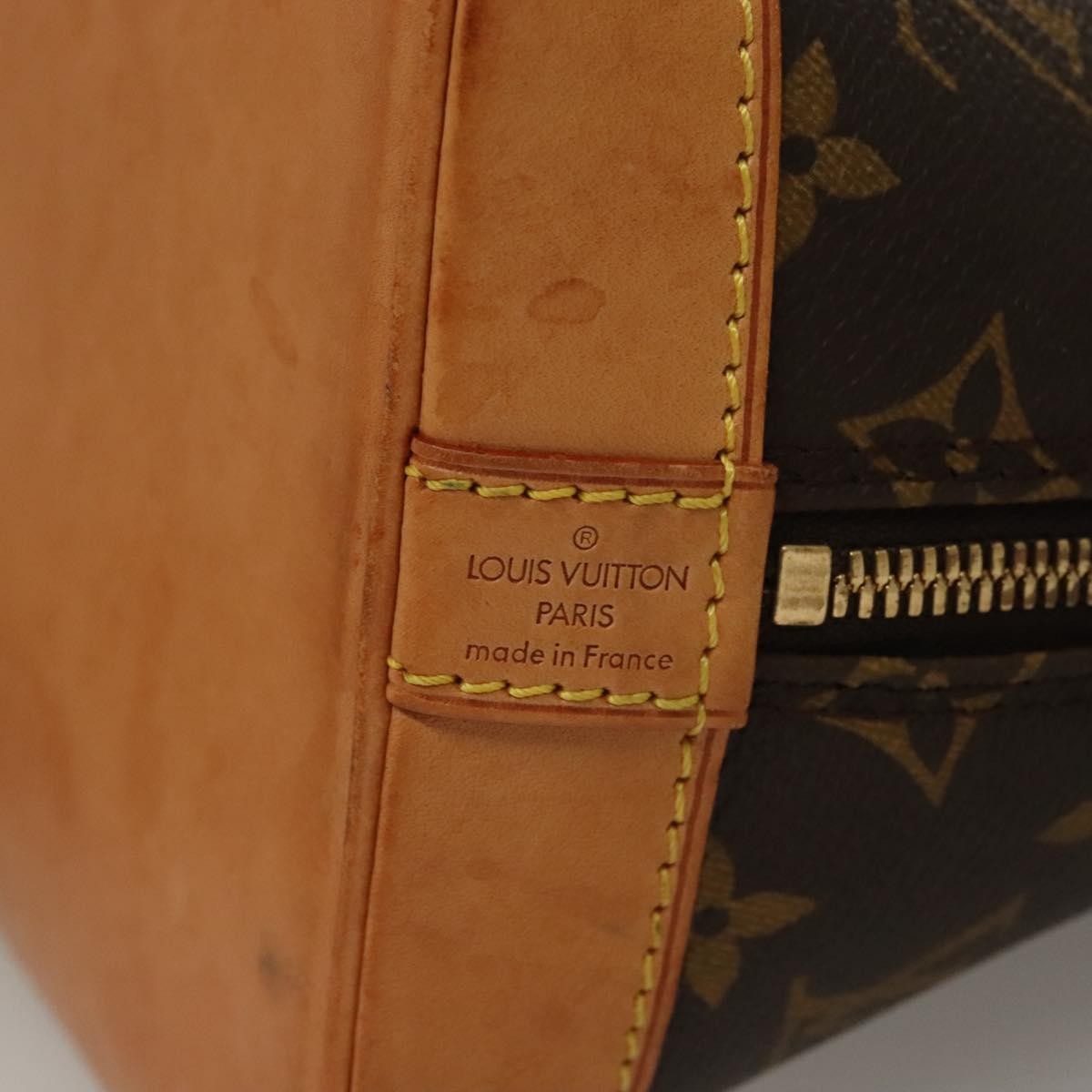 Louis Vuitton Alma Handbag Monogram Canvas, BROWN, CANVAS, Handbag