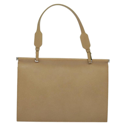 Gucci Vintage Shoulder Bag Leather, BEIGE, LEATHER, Shoulder bag