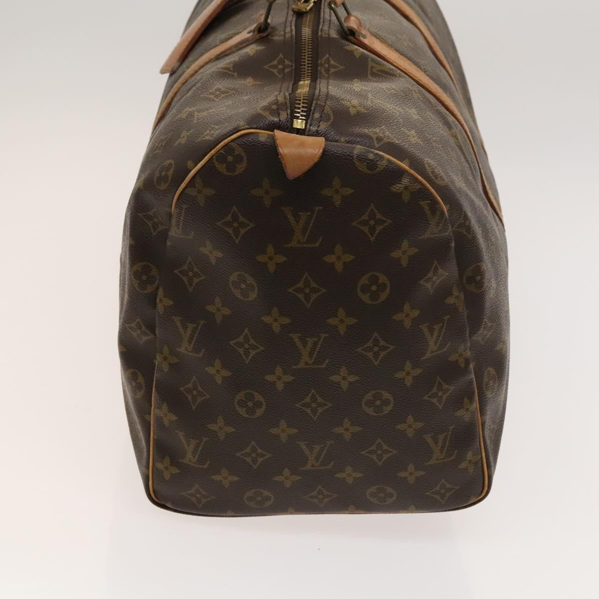 Louis Vuitton Keepall Bag Monogram Canvas, BROWN, CANVAS, Travel bag
