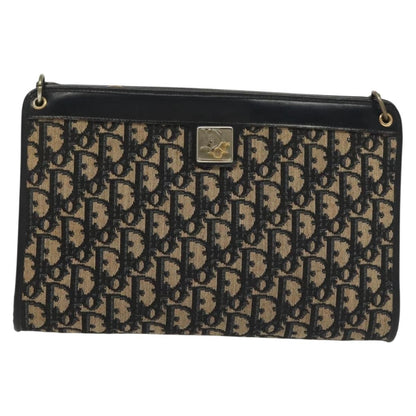 Christian Dior wristlet zip dior Canvas, NAVY, CANVAS, Shoulder bag