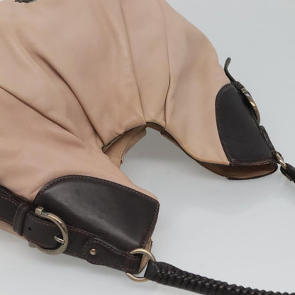 Salvatore Ferragamo Gancini Hobo Leather, BEIGE, LEATHER, Handbag