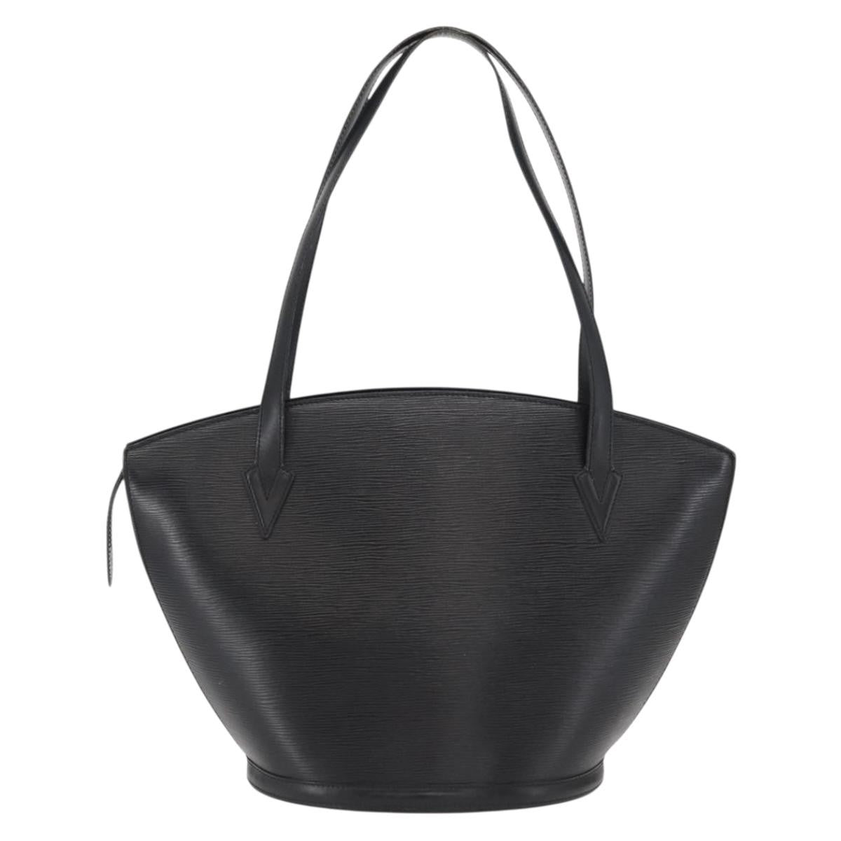 Louis Vuitton Saint Jacques Handbag Epi Leather, BLACK, LEATHER, Shoulder bag