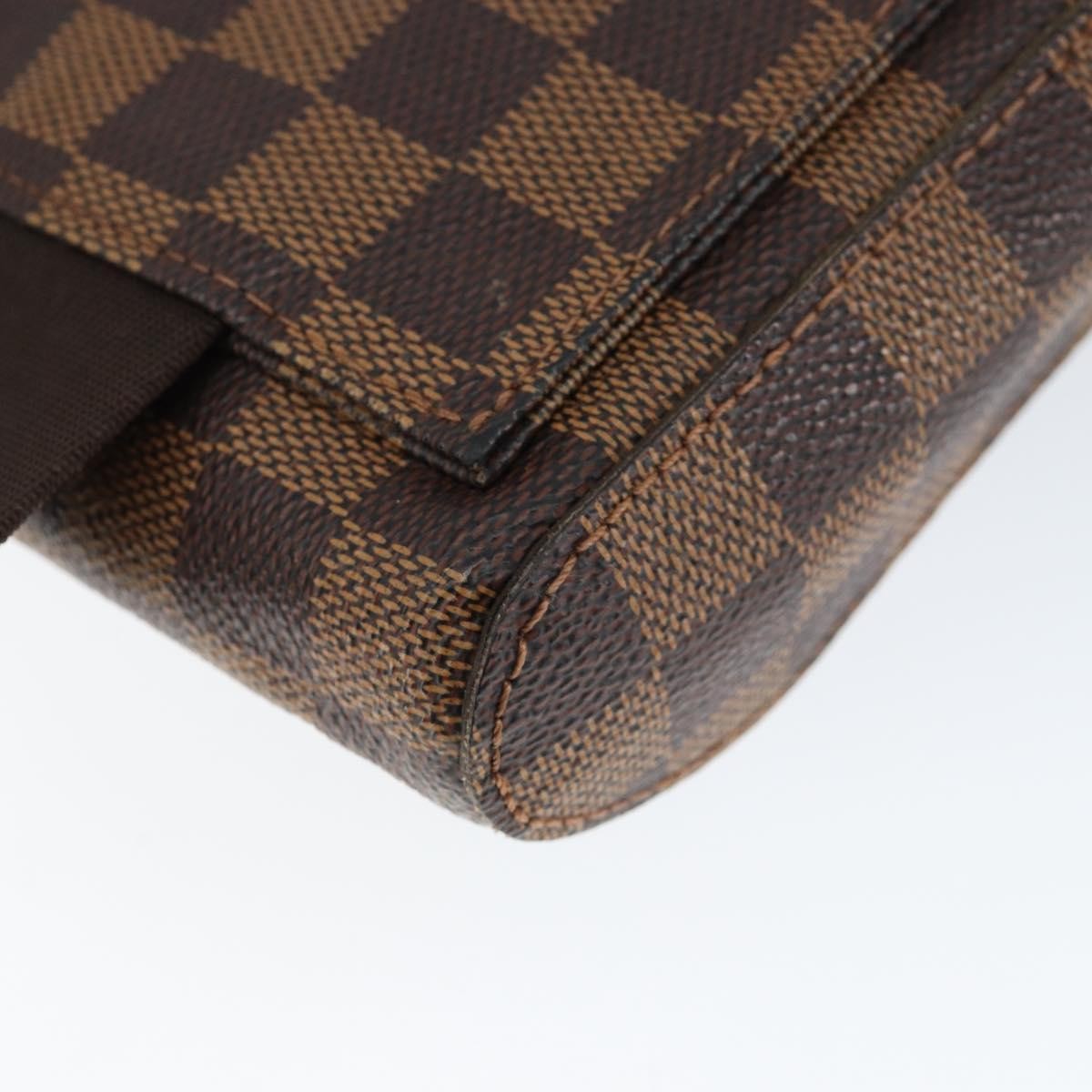 Louis Vuitton Geronimos Waist Bag Damier, BROWN, CANVAS, Clutche & pouche