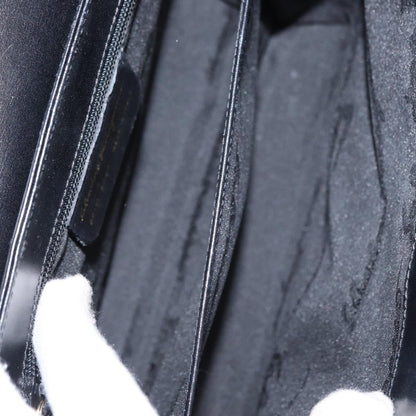 Salvatore Ferragamo Gancini handbag Leather, BLACK, LEATHER, Handbag