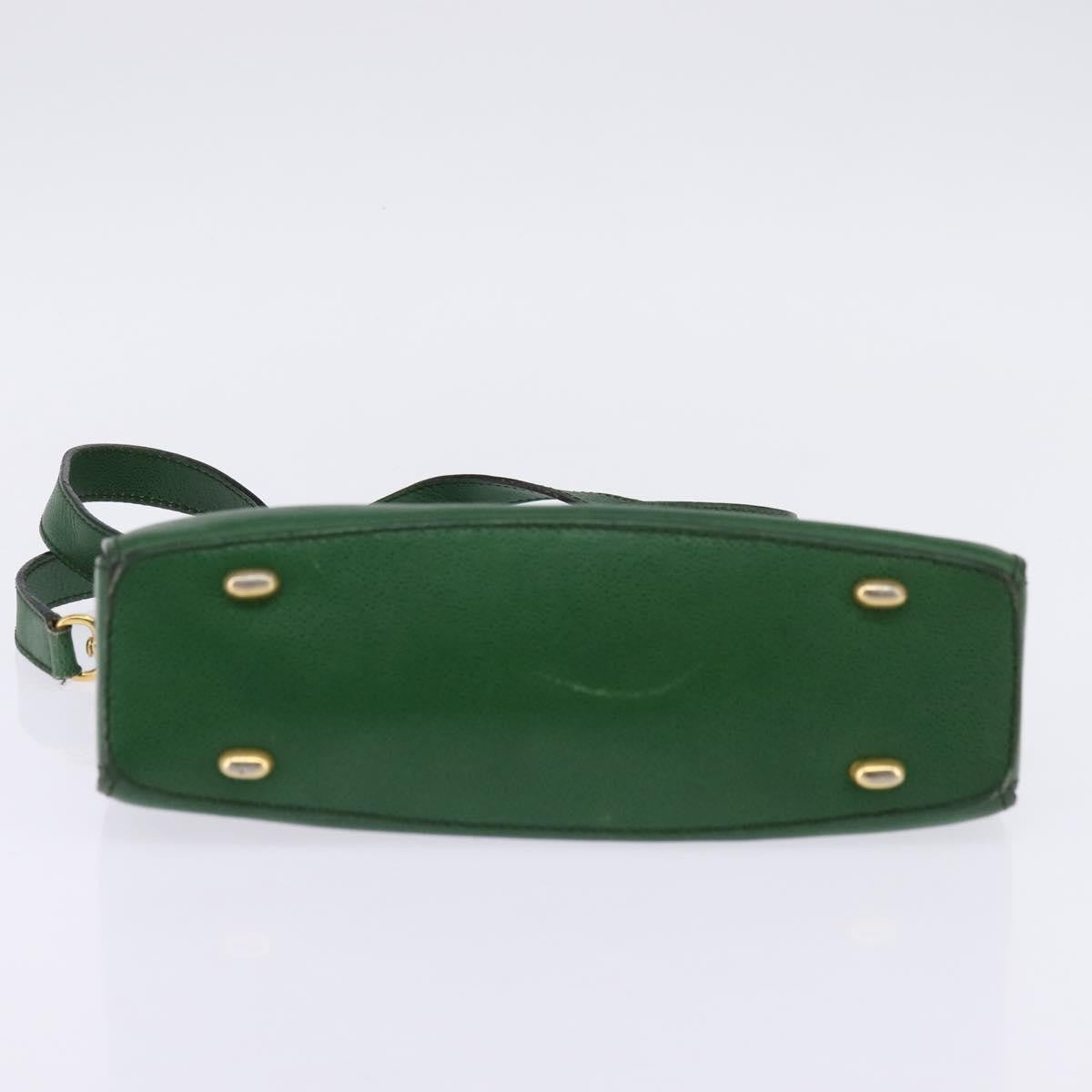 Celine Shoulder Bag Leather, GREEN, LEATHER, Shoulder bag