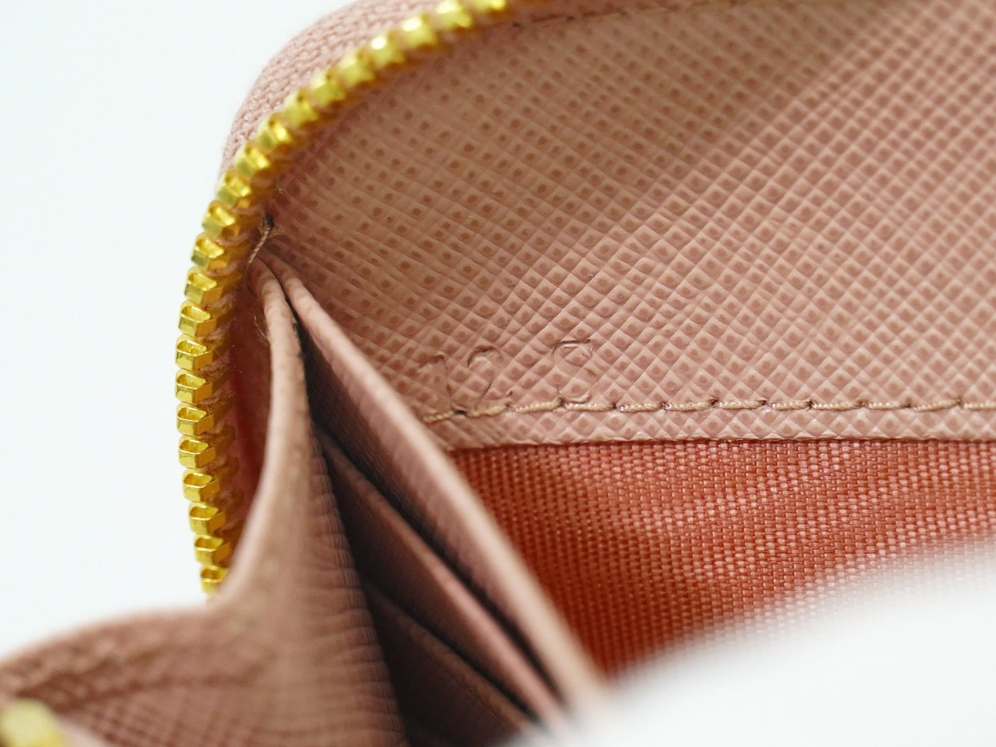 Prada Bow Zip Around Wallet Saffiano Leather, PINK, LEATHER, Wallets