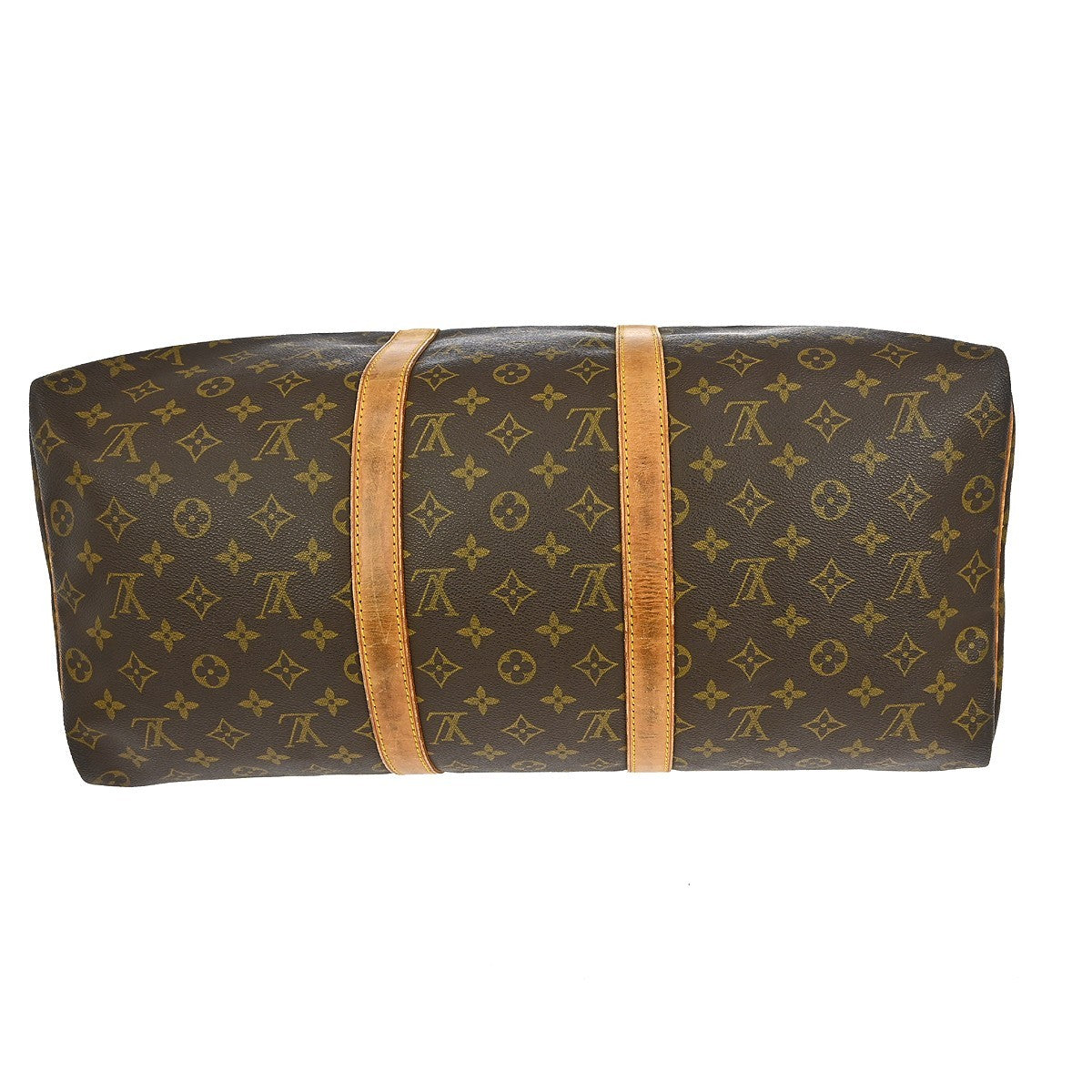 Louis Vuitton Keepall Bag Monogram Canvas, BROWN, CANVAS, Travel bag