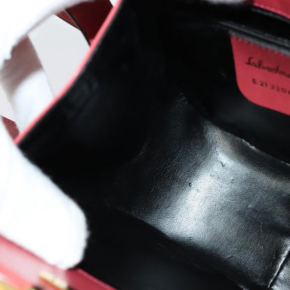 Salvatore Ferragamo Gancini Shoulder Bag Leather, PINK, LEATHER, Shoulder bag