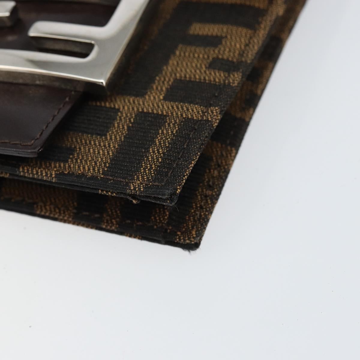 Fendi Vintage Flap Clutch Zucca canvas, BROWN, CANVAS, Clutche & pouche