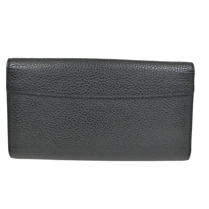 Louis Vuitton Capucines Long Wallet Leather, BLACK, LEATHER, Wallets