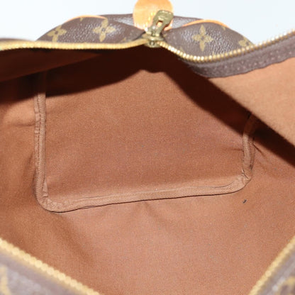 Louis Vuitton Keepall Bag Monogram Canvas, BROWN, CANVAS, Travel bag