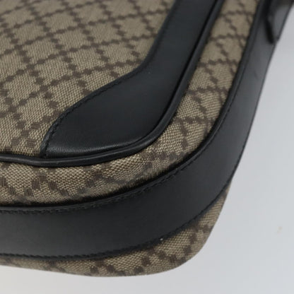 Gucci Snap Messenger Bag Diamante Coated Canvas, BEIGE, PVC, Shoulder bag