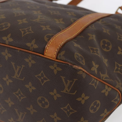 Louis Vuitton Shopping Sac Handbag Monogram Canvas, BROWN, CANVAS, Tote bag