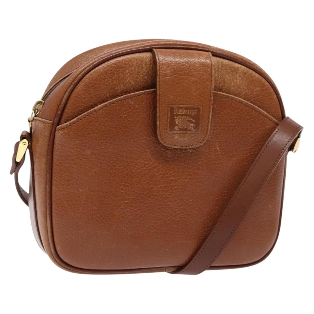 Burberry Shoulder Bag Leather, BROWN, LEATHER, Shoulder bag
