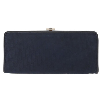 Christian Dior Vintage Trotter Pouch Canvas, NAVY, CANVAS, Clutche & pouche