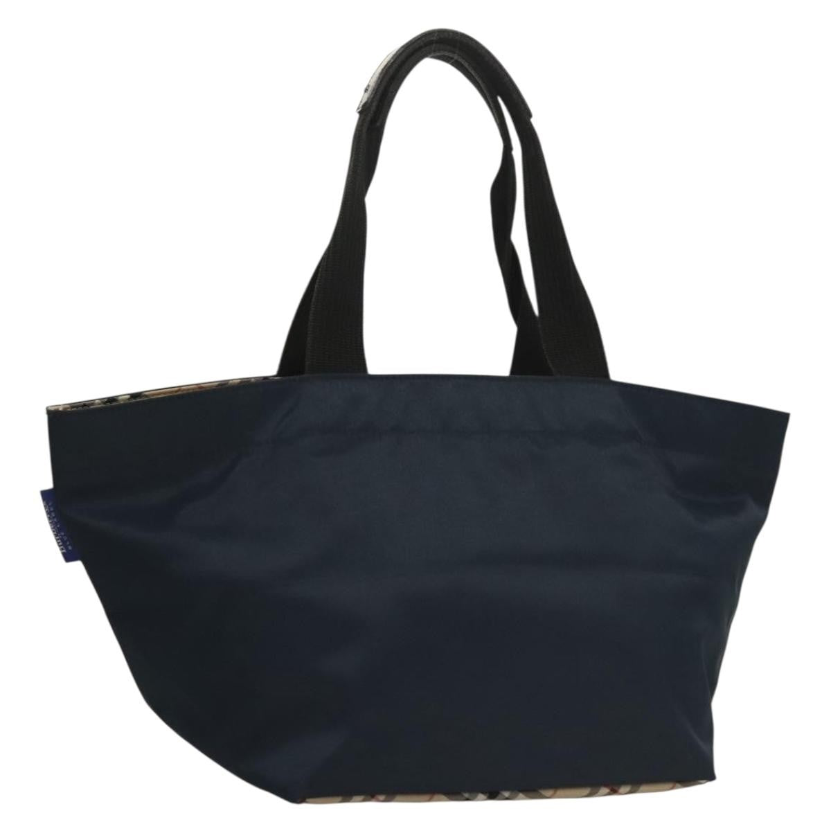 Burberry Nova Check Tote Nylon, NAVY, NYLON, Tote bag