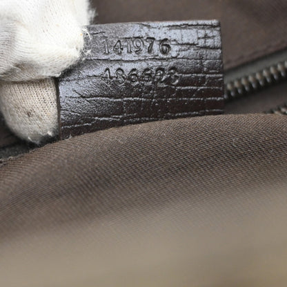 Gucci Belted Tote GG Coated Canvas, BROWN, CANVAS, Tote bag