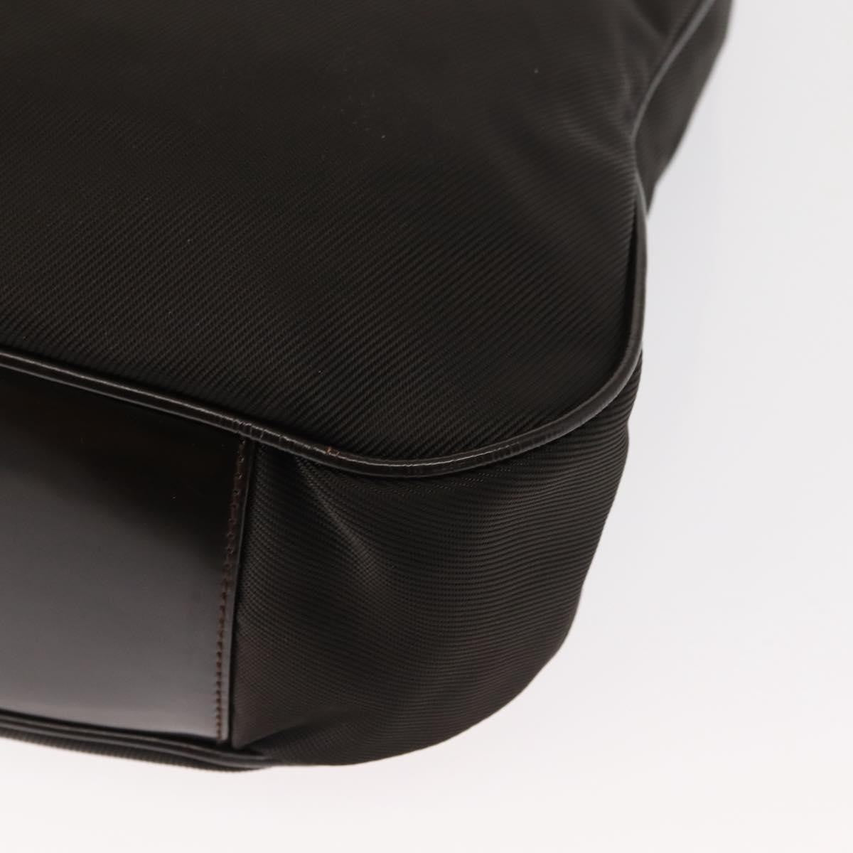 Gucci Vintage Bamboo Shoulder Bag Nylon, BROWN, NYLON, Shoulder bag