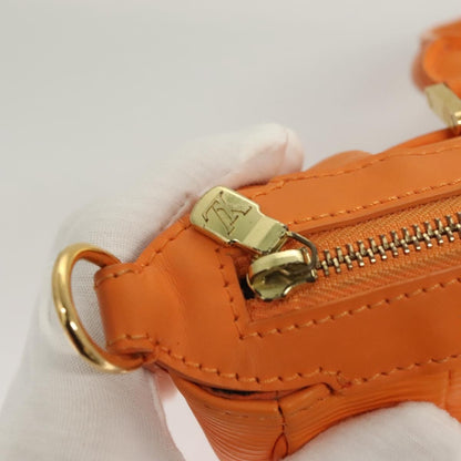 Louis Vuitton Danura Handbag Epi, ORANGE, LEATHER, Handbag