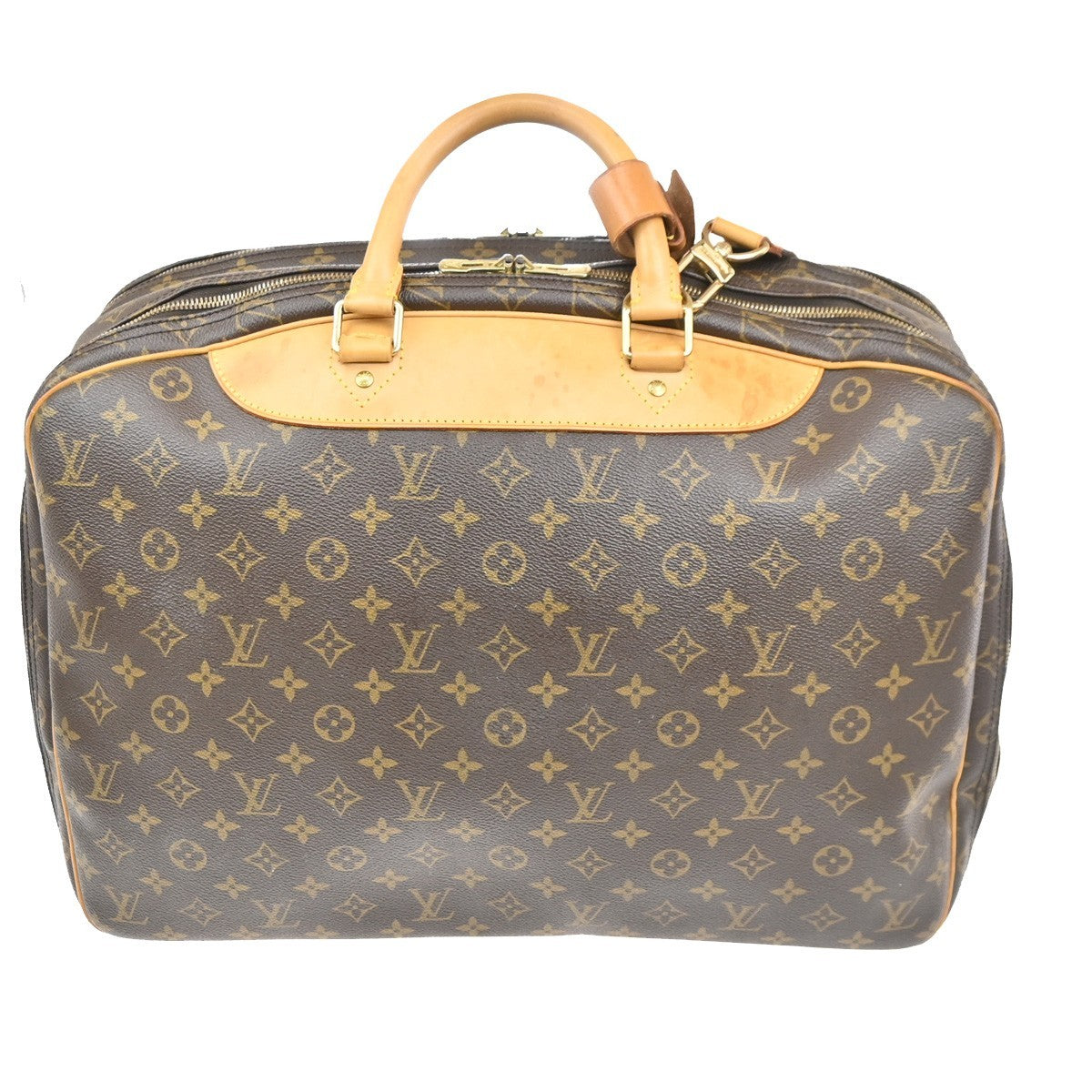 Louis Vuitton Alize Bag Monogram Canvas, BROWN, CANVAS, Travel bag
