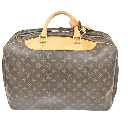 Louis Vuitton Alize Bag Monogram Canvas, BROWN, CANVAS, Travel bag
