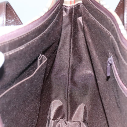 Burberry Nova check Shoulder bag Canvas and Leather, BEIGE, CANVAS, Shoulder bag