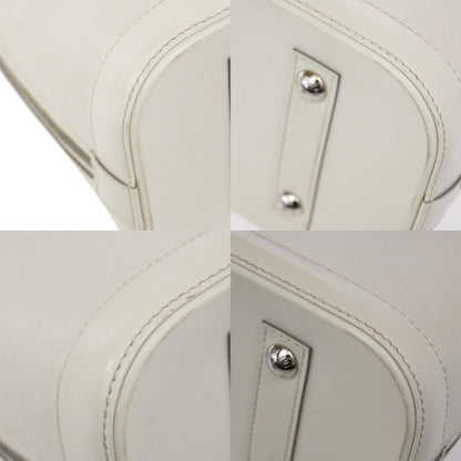 Louis Vuitton Alma Handbag Epi Leather, WHITE, LEATHER, Handbag