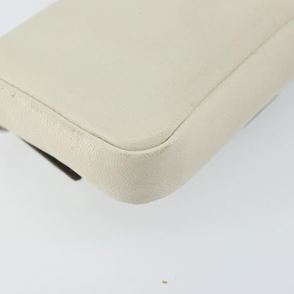 Fendi Monster Baguette Leather, WHITE, LEATHER, Shoulder bag