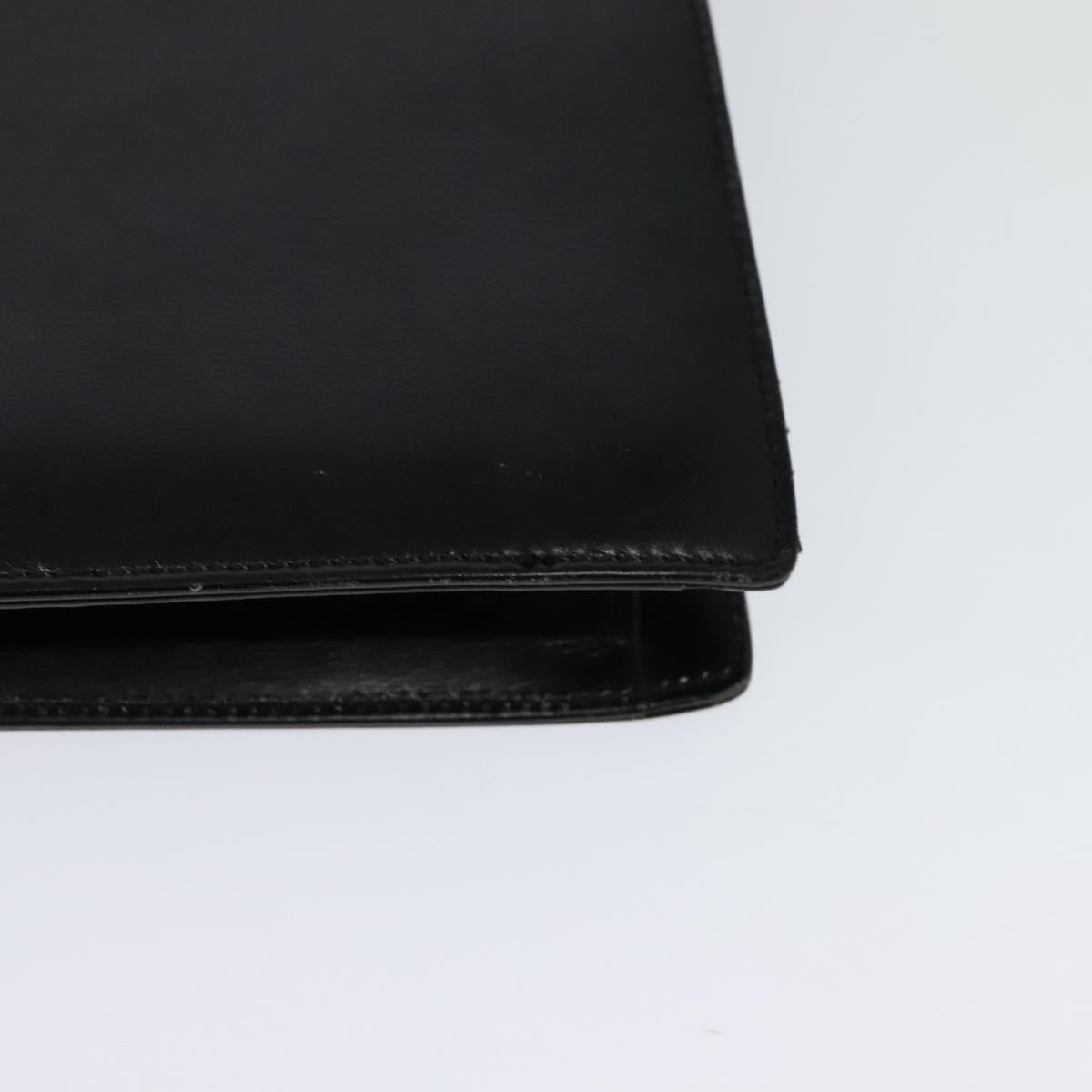 Gucci Vintage Flap Shoulder Bag Leather, BLACK, LEATHER, Shoulder bag